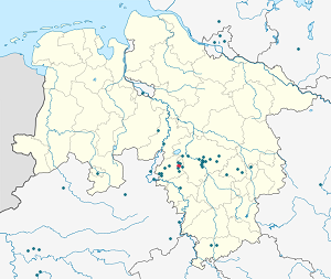 Mapa de Bad Nenndorf com marcações de cada apoiante